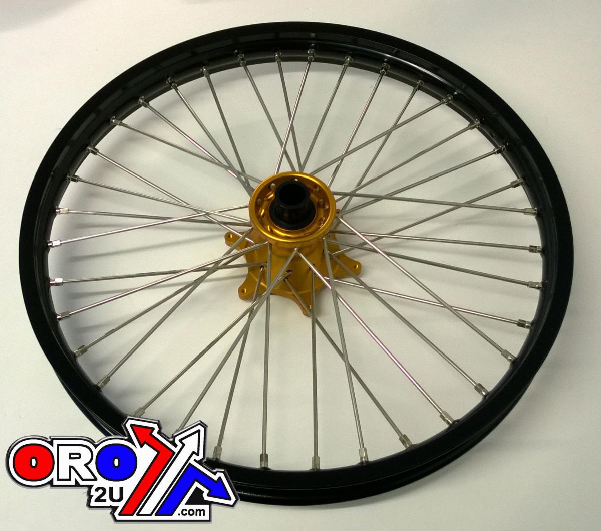 CC Products 21x1.60 Wheel KTM Bk/gd, Black Rim, Gold Hub