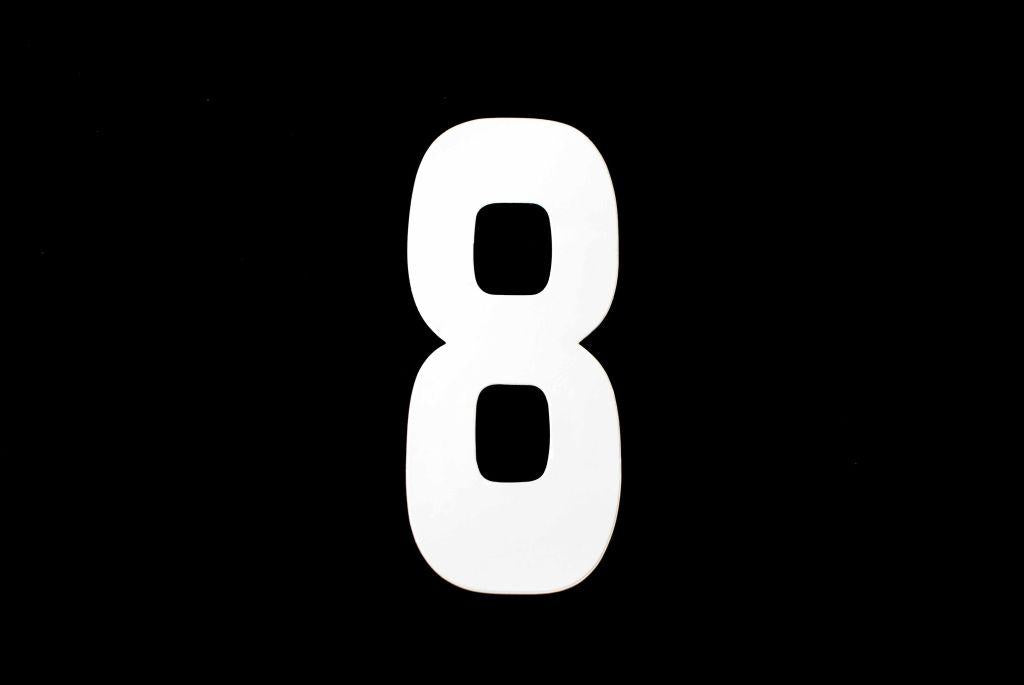 Dirt Racing 8 White 8no.20cm. Each