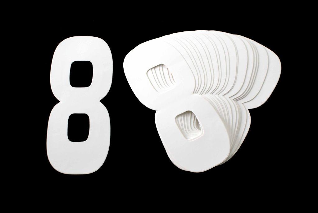 FIR 8 White 8no.20cm. Pack