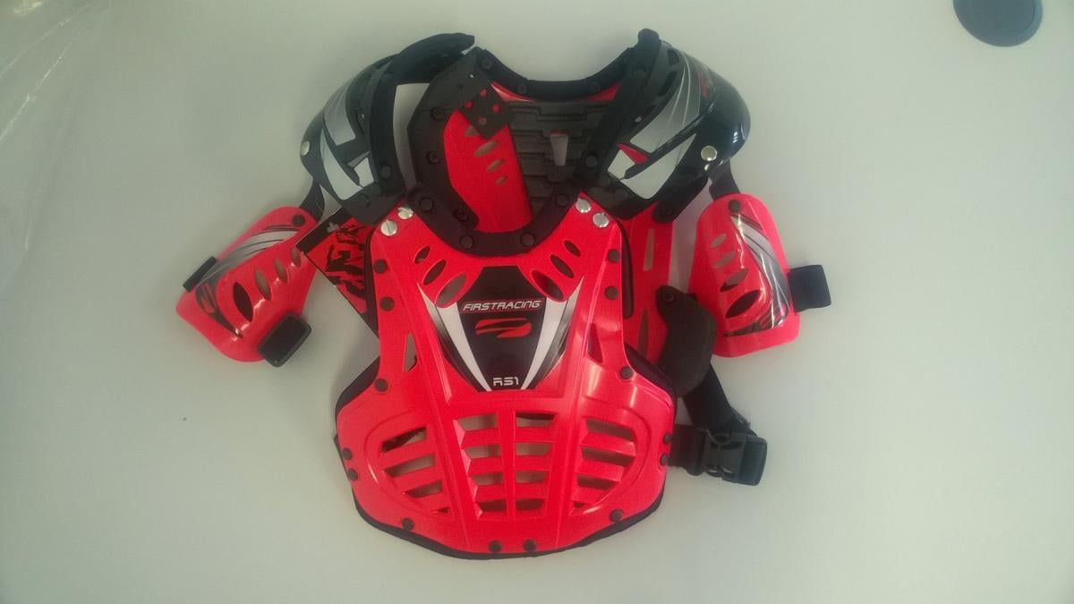 Factory Image Racing £10+vat Kids 10/14 Body Armour, First Racing Red, End Of Line Was £29.00