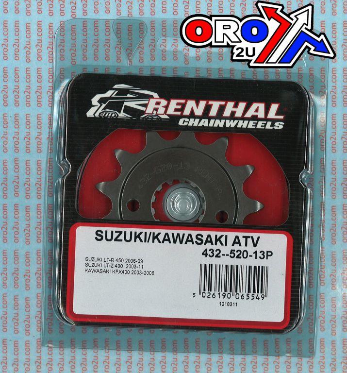 Renthal Front Sprocket Renthal 432, Suzuki/kawasaki ATV 432--520-13p