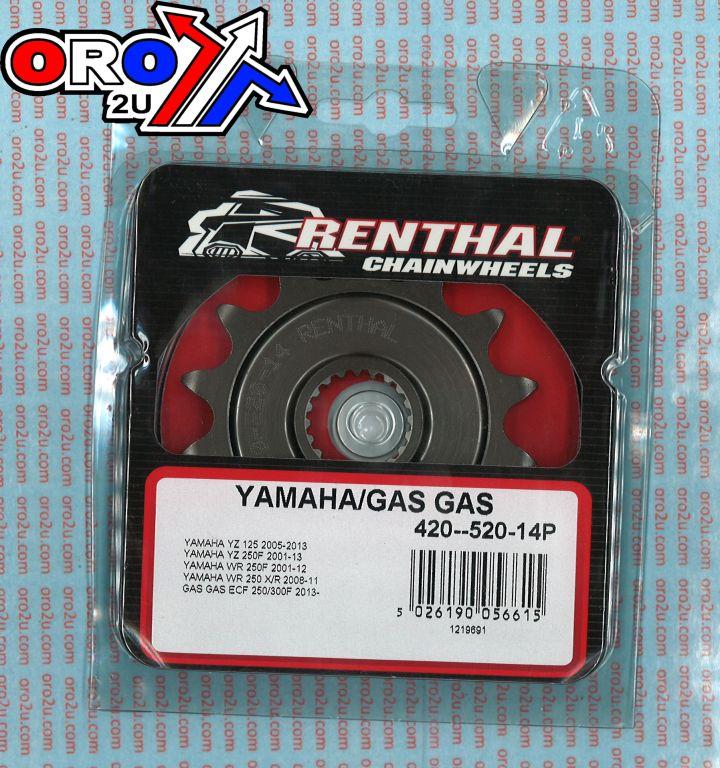 Renthal Front Sprocket Renthal 492, Yamaha/gas Gas 492--520-14p, 492--520-14p
