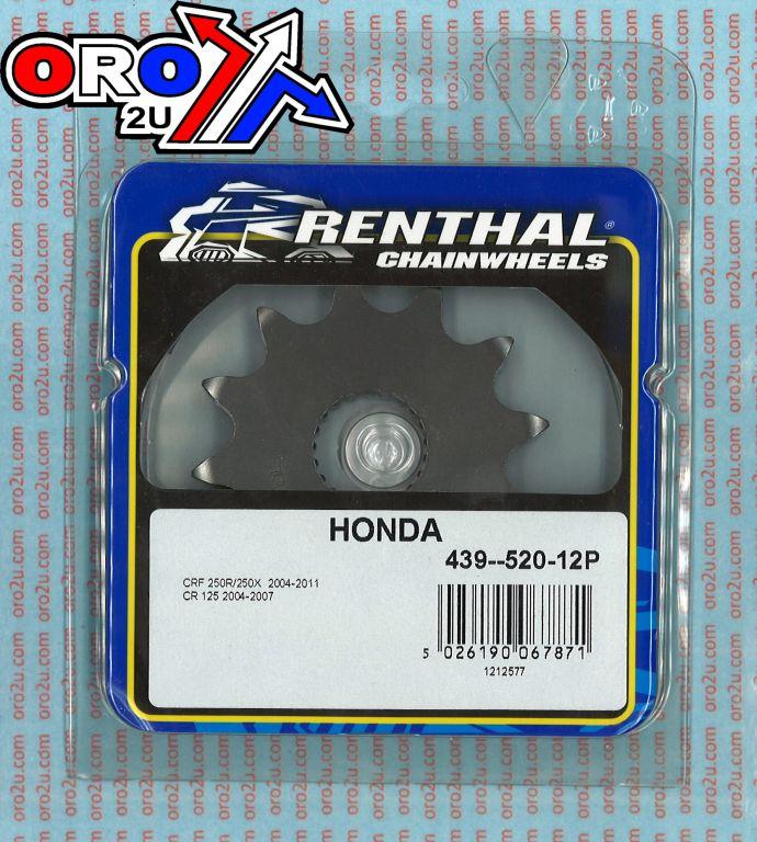 Renthal Front Sprocket Renthal 439, Honda 439--520-12p, 43952012