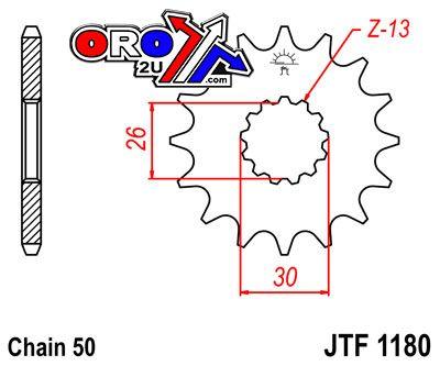 JT Front Sprocket Jtf1180.18 Jt