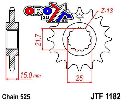 JT Front Sprocket Jtf1182.13