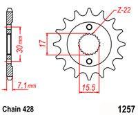 Dirt Racing Front Sprocket 14 [jtf1257.14] 428, Hd Chain Conversion CR80 CR85