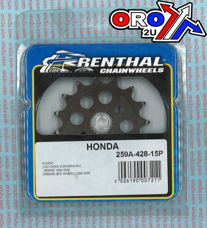 Renthal Front Sprocket Renthal 259a, Honda259a-428-15p