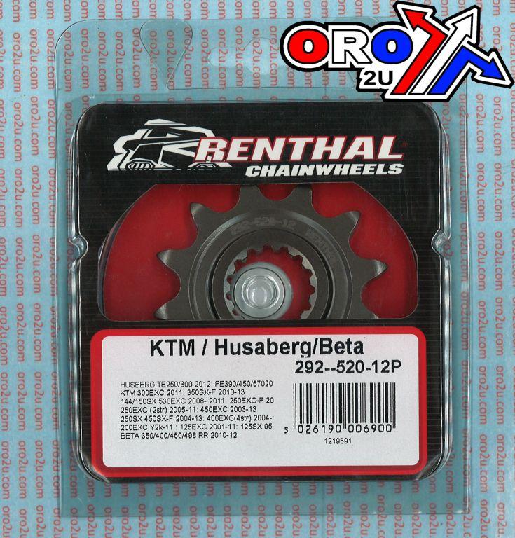 Renthal Front Sprocket Renthal 292, KTM Husaberg Beta 292-520-12, 292--520-12p