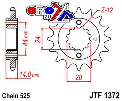 JT Front Sprocket Jtf1372.17 Jt