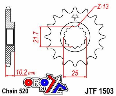JT Front Sprocket Jtf1503.12 Jt.