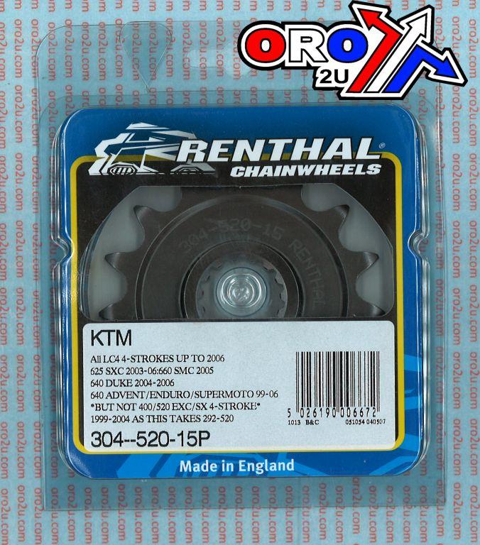 Renthal Front Sprocket Renthal 304, KTM 304--520-15p