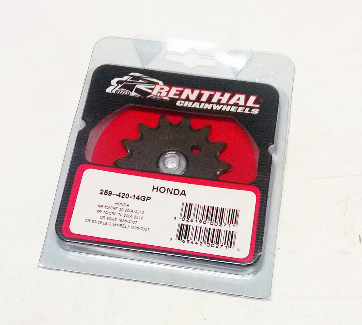 Renthal Front Sprocket Renthal 259, Honda 259--420-14gp