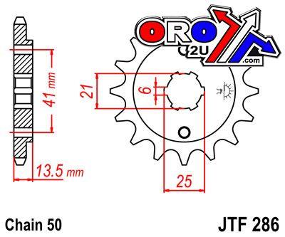 JT Front Sprocket JTF286.14 Jt