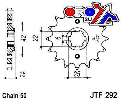 JT Front Sprocket JTF292.16 Jt