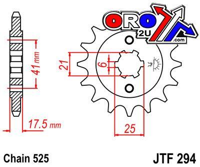 JT Front Sprocket JTF294.14 Jt, Honda Road