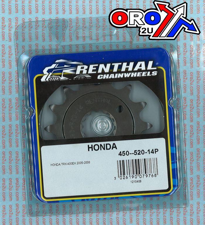 Renthal Front Sprocket Renthal 450, Honda 450--520-14gp, 450--520-14gp