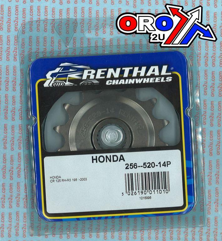 Renthal Front Sprocket Renthal 256, Honda 256--520-14p