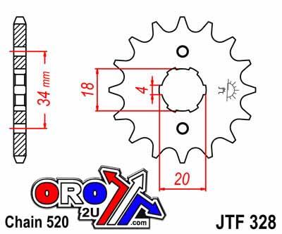 JT Front Sprocket JTF328.12 Jt