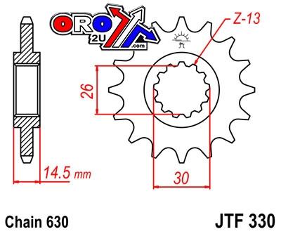 JT Front Sprocket JTF330.15 Jt