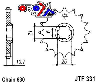 JT Front Sprocket JTF331.15 Jt