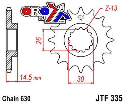 JT Front Sprocket JTF335.15 Jt