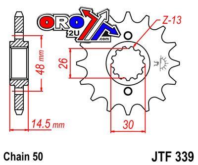JT Front Sprocket JTF339.17 Jt