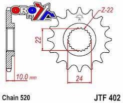 JT Front Sprocket JTF402.16 Jt