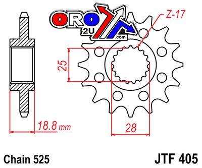 JT Front Sprocket JTF405.19rb Jt Bmw