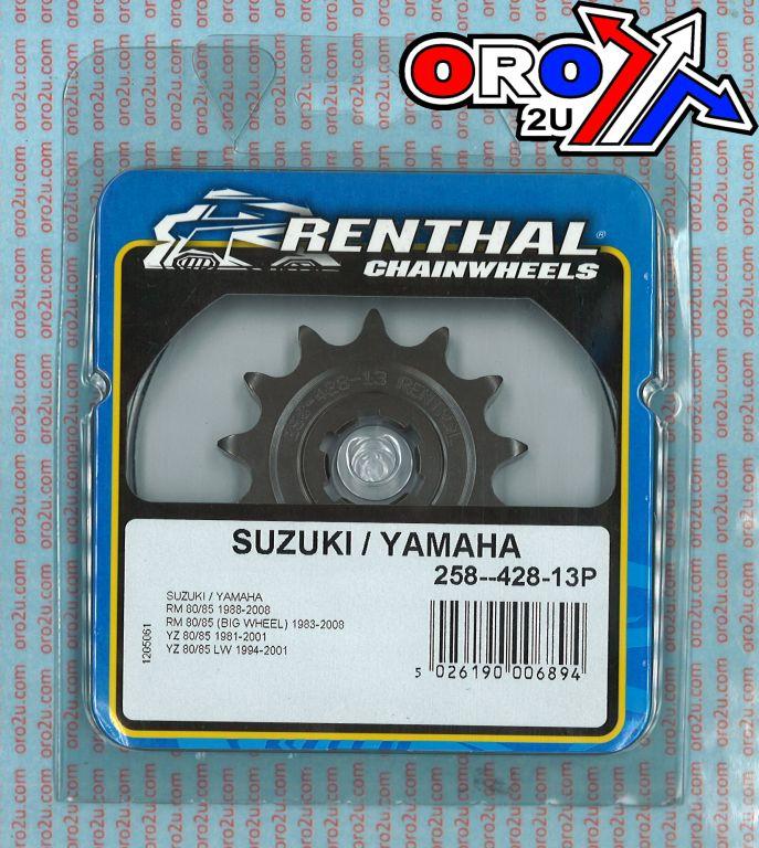 Renthal Front Sprocket Renthal 258, Suzuki/yamaha 258--428-13p