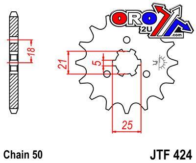 JT Front Sprocket JTF424.16 Jt