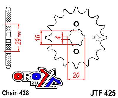 JT Front Sprocket JTF425.14 Jt Can Use 416
