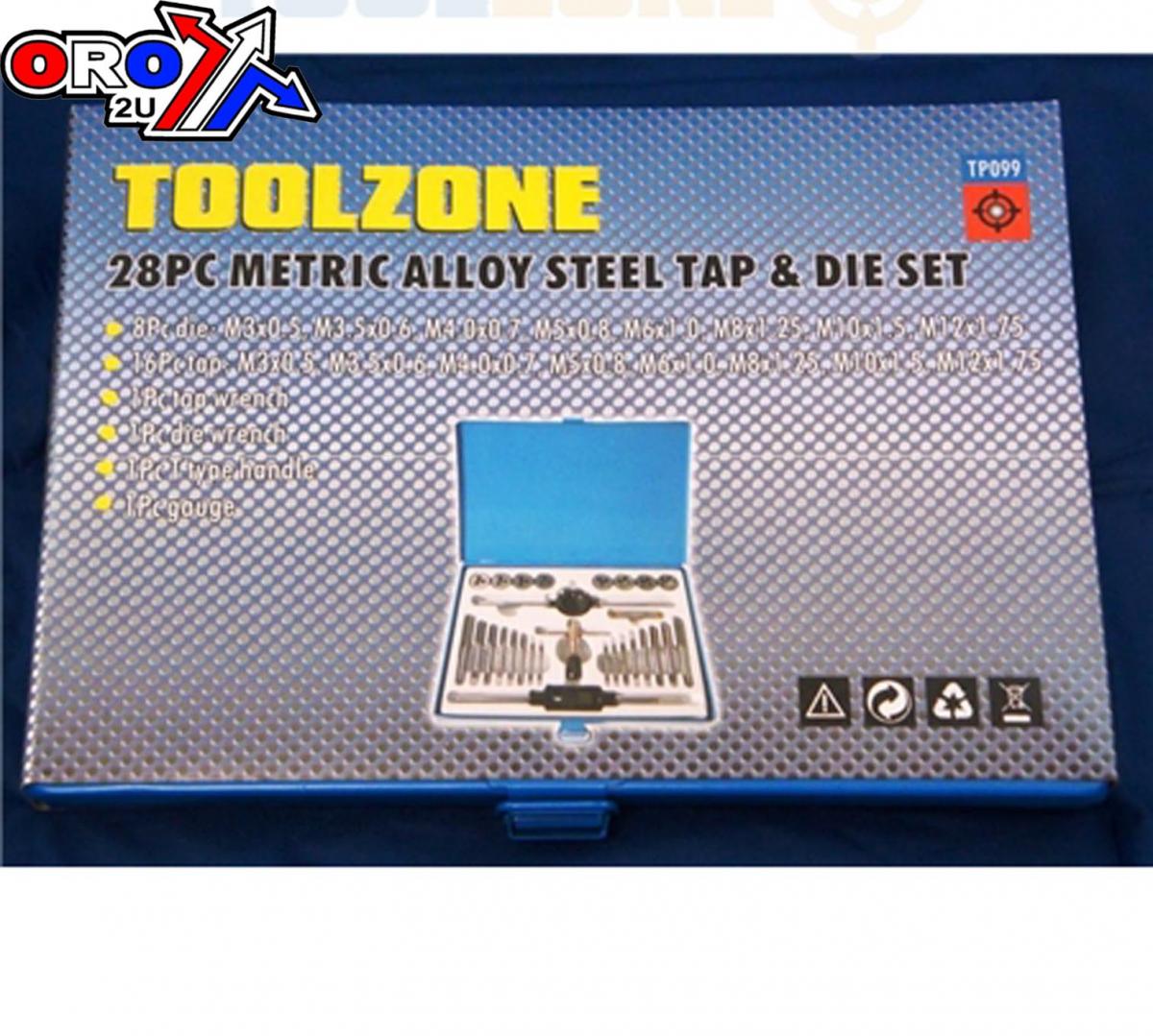 FIR TAP AND DIE SET 28 PIECE