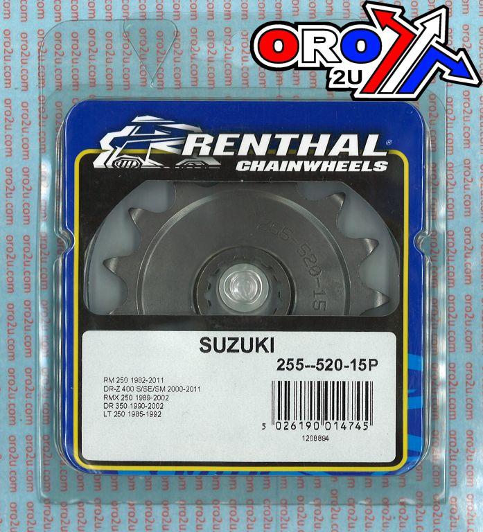 Renthal Front Sprocket Renthal 255, Suzuki 255--520-15p