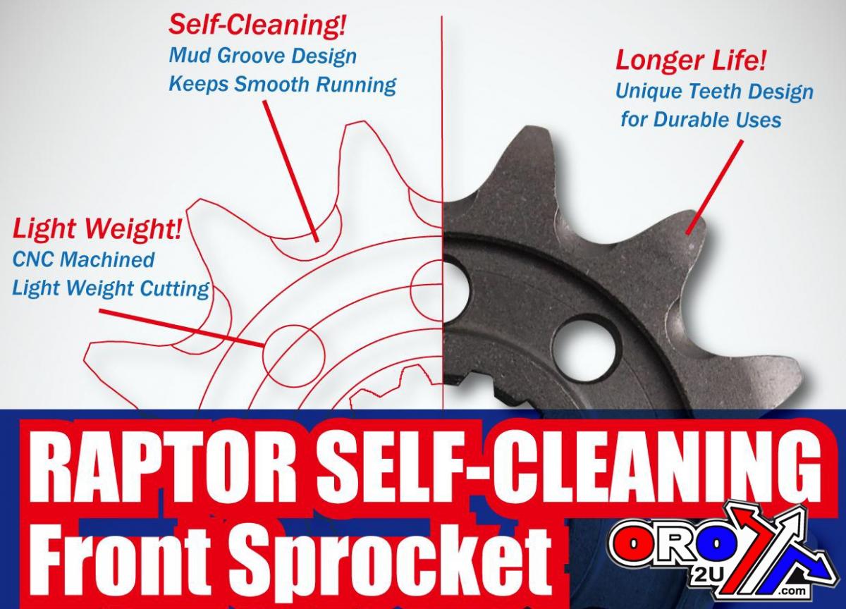 MTX Parts Front Sprocket 1441 Raptor Light & Self Cleaning 10b-441-13