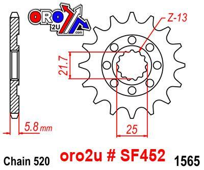 Renthal Front Sprocket Renthal 452, Kawasaki 452--520-14p