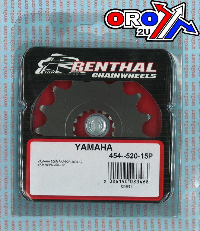 Renthal Front Sprocket Renthal 454, Yamaha 454--520-15p, 454--520-15p