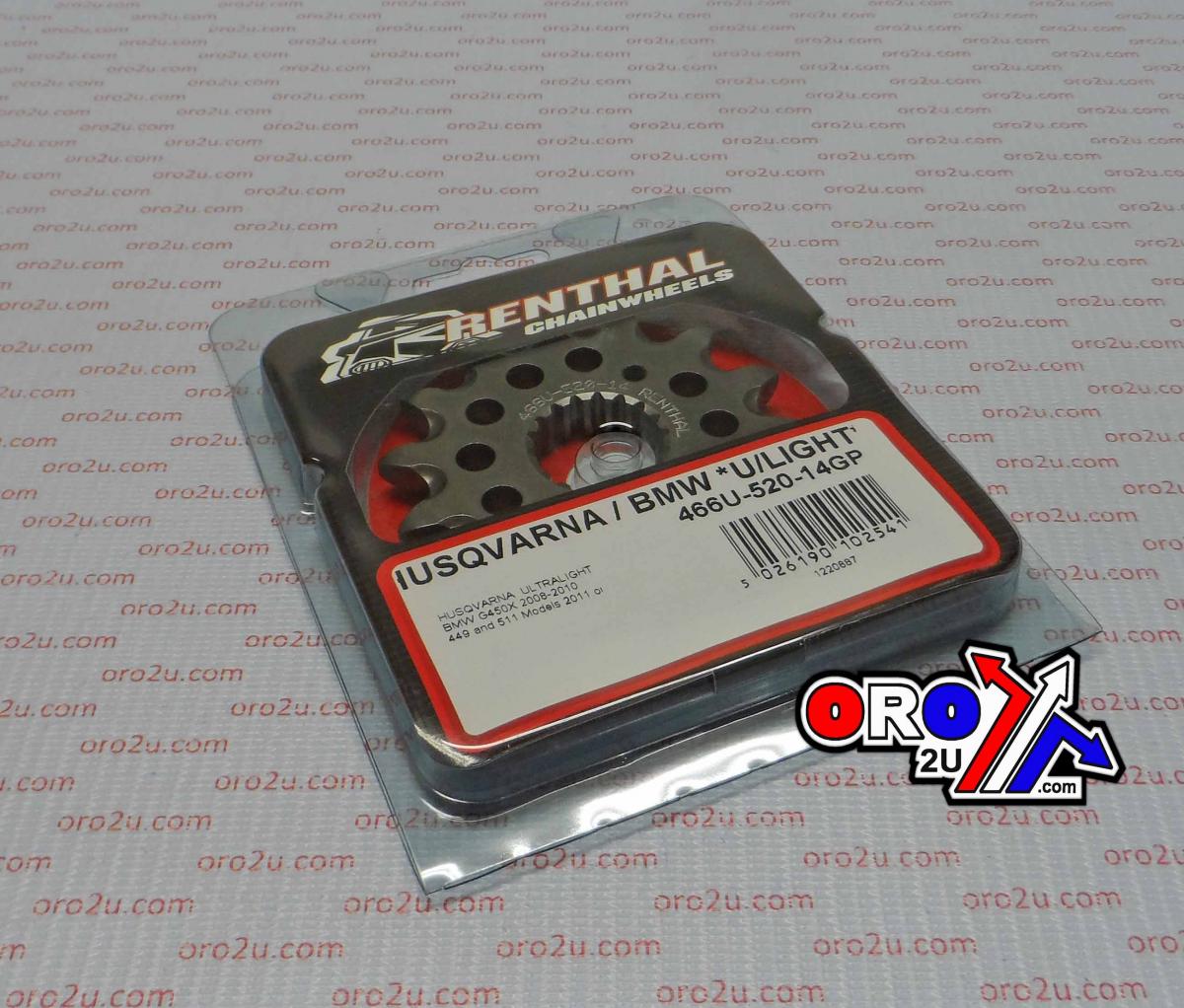 Renthal Front Sprocket Renthal 466, Husqvaran Bmw 466u-520-14gp, JTF403, JT403, SF403-