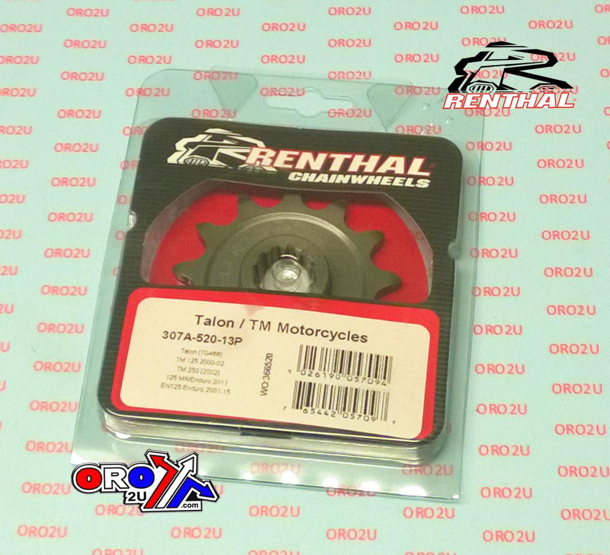Renthal Front Sprocket Renthal 307a, Talon/tm Moto 307a-520-13, 307a-520-13p