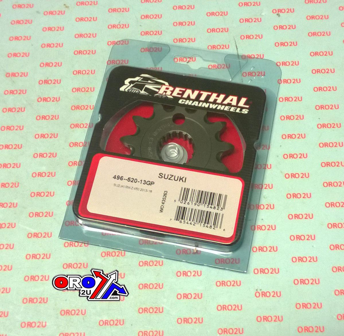 Renthal Front Sprocket Renthal 496u, Renthal 496u-520-13, 496u-520-13gp
