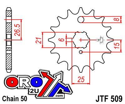 JT Front Sprocket JTF509.15 Jt