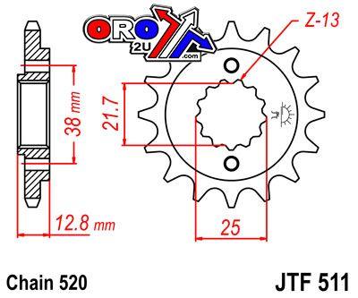 JT Front Sprocket JTF511.15 Jt