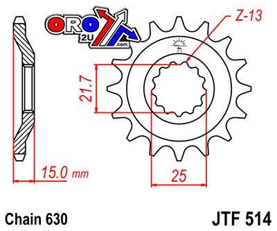 JT Front Sprocket JTF514.15 Jt