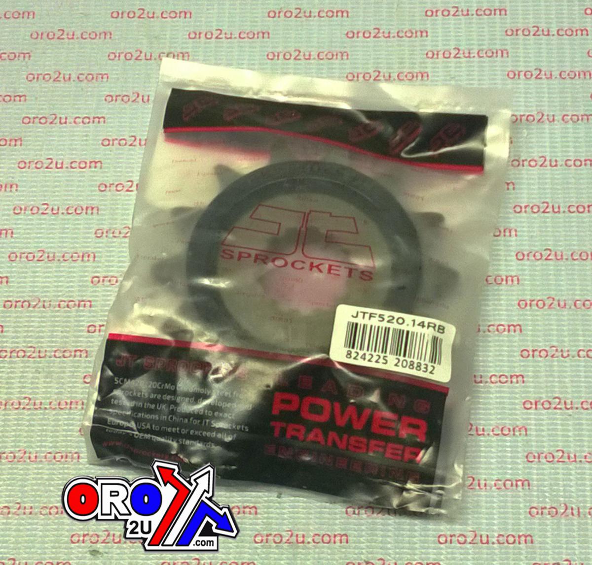 JT Front Sprocket JTF520.14rb Jt, Oe Rubber Cushioned
