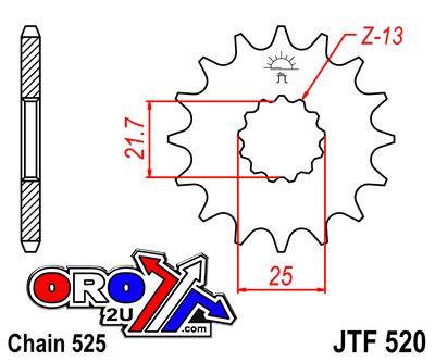JT Front Sprocket JTF520.15 Jt