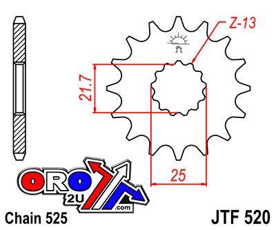 JT Front Sprocket JTF520.17 Jt