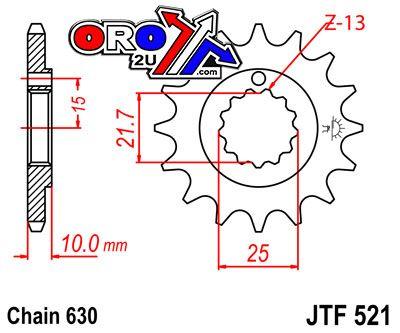 JT Front Sprocket JTF521.15 Jt