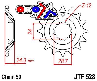 JT Front Sprocket JTF528.17 Jt