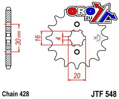 JT Front Sprocket JTF548.13 Jt