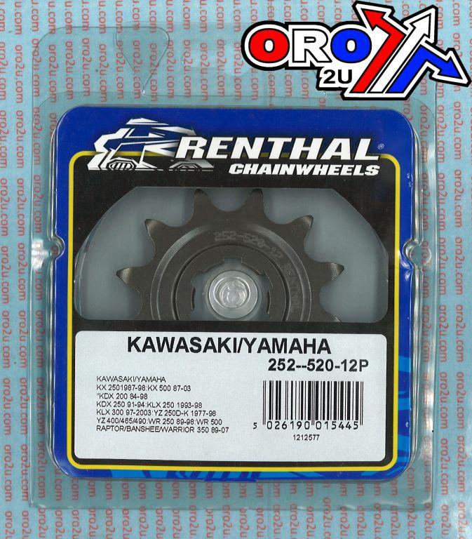 Renthal Front Sprocket Renthal 252, Kawasaki/yamaha 252-520-12