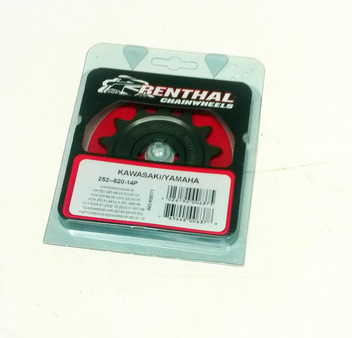 Renthal Front Sprocket Renthal 252, Kawasaki/yamaha 252--520-14p